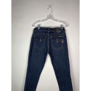 Miss Me Womens Skinny Jeans Size 27 Dark Wash Flap Pockets